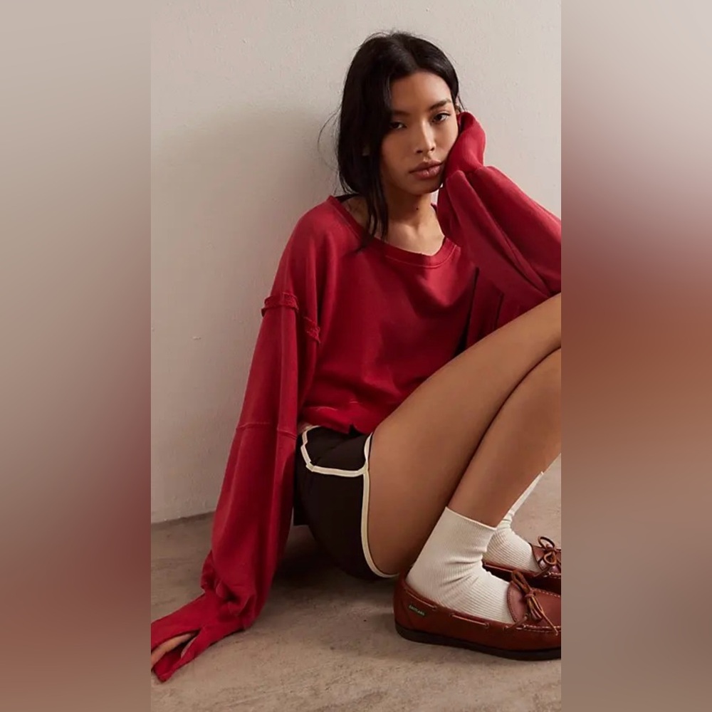 NWT We The Free Camden Cropped Sweatshirt~